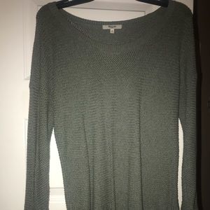 Madewell green sweater size Medium